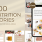 300 Nutrition Story Templates For Social Media