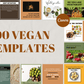 400 Vegan Templates For Social Media