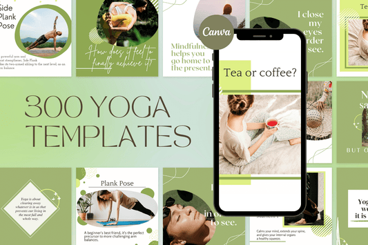 300 Yoga Templates For Social Media