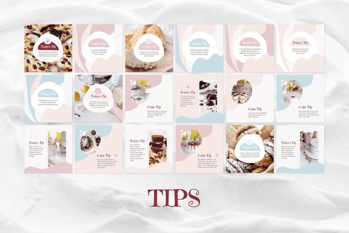 200 Sweets and Confectionery Templates for Social Media