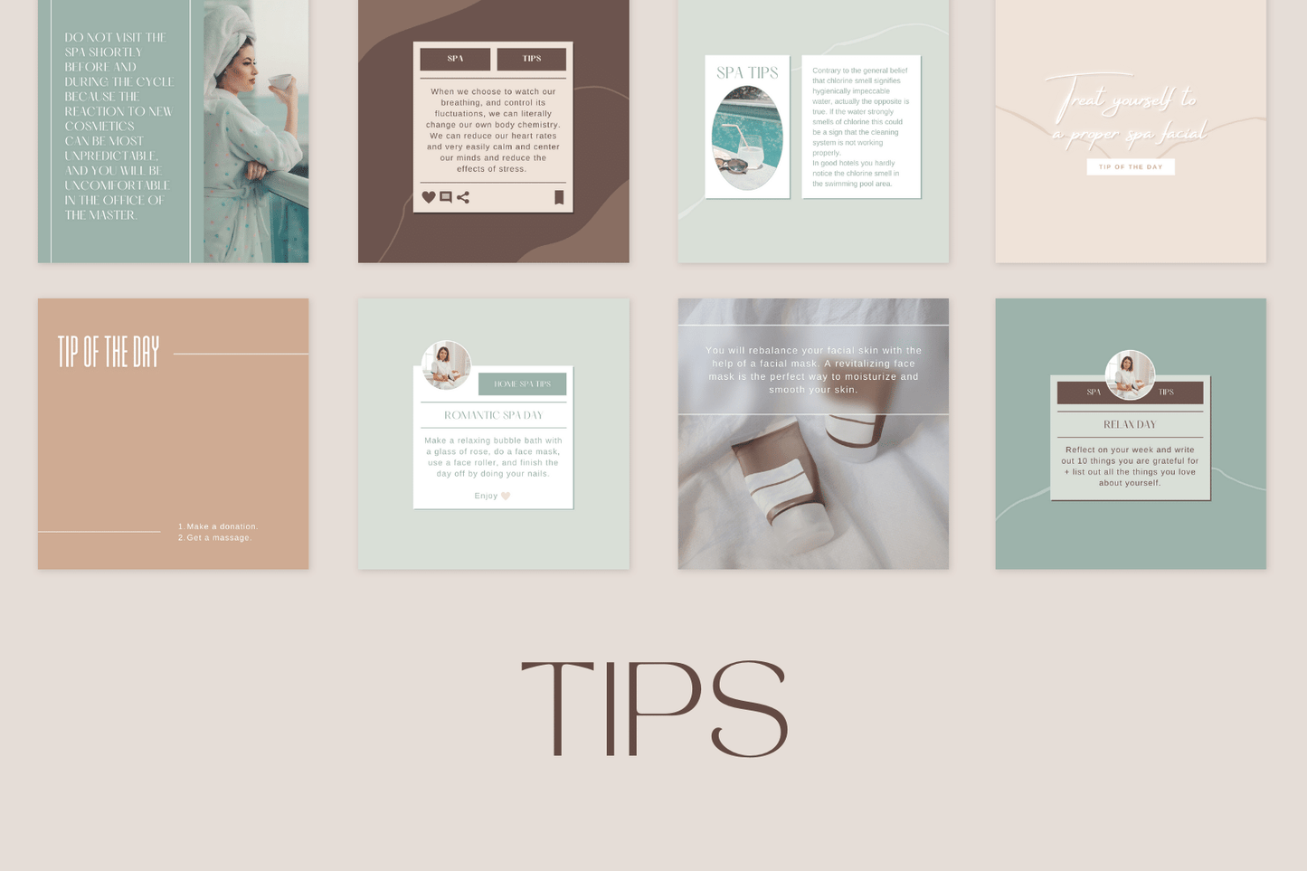 200 SPA Templates for Social Media