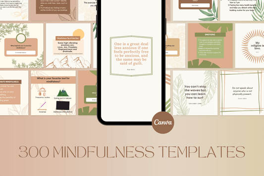 300 Mindfulness Templates for Social Media