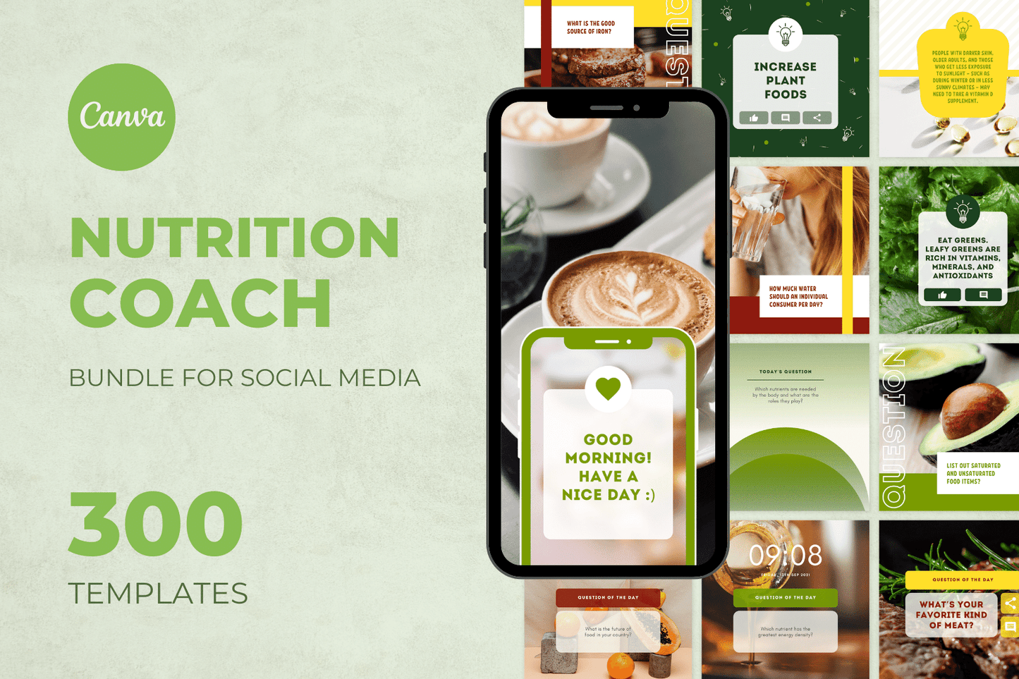 400 Nutrition Templates For Social Media