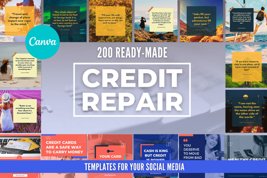 200 Credit Repair Templates for Social Media