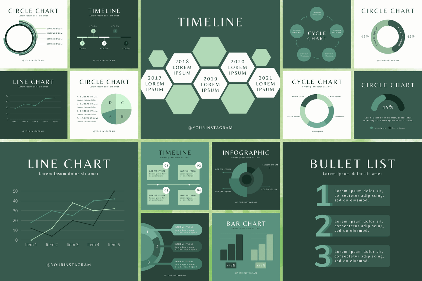 500 Green Infographics for Social Media