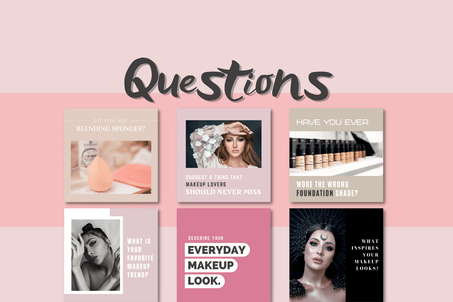 400 Makeup Templates for Social Media