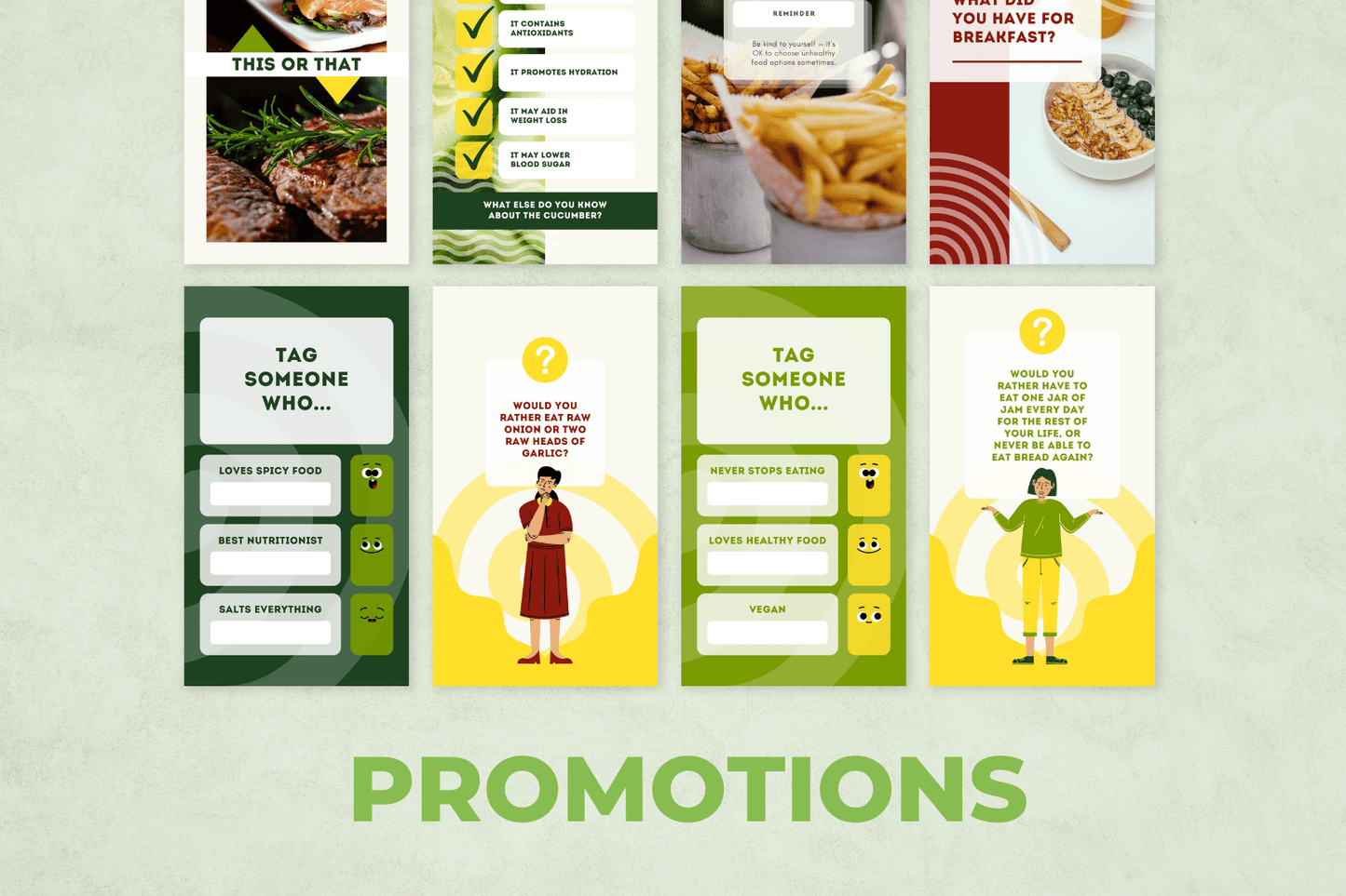 400 Nutrition Templates For Social Media