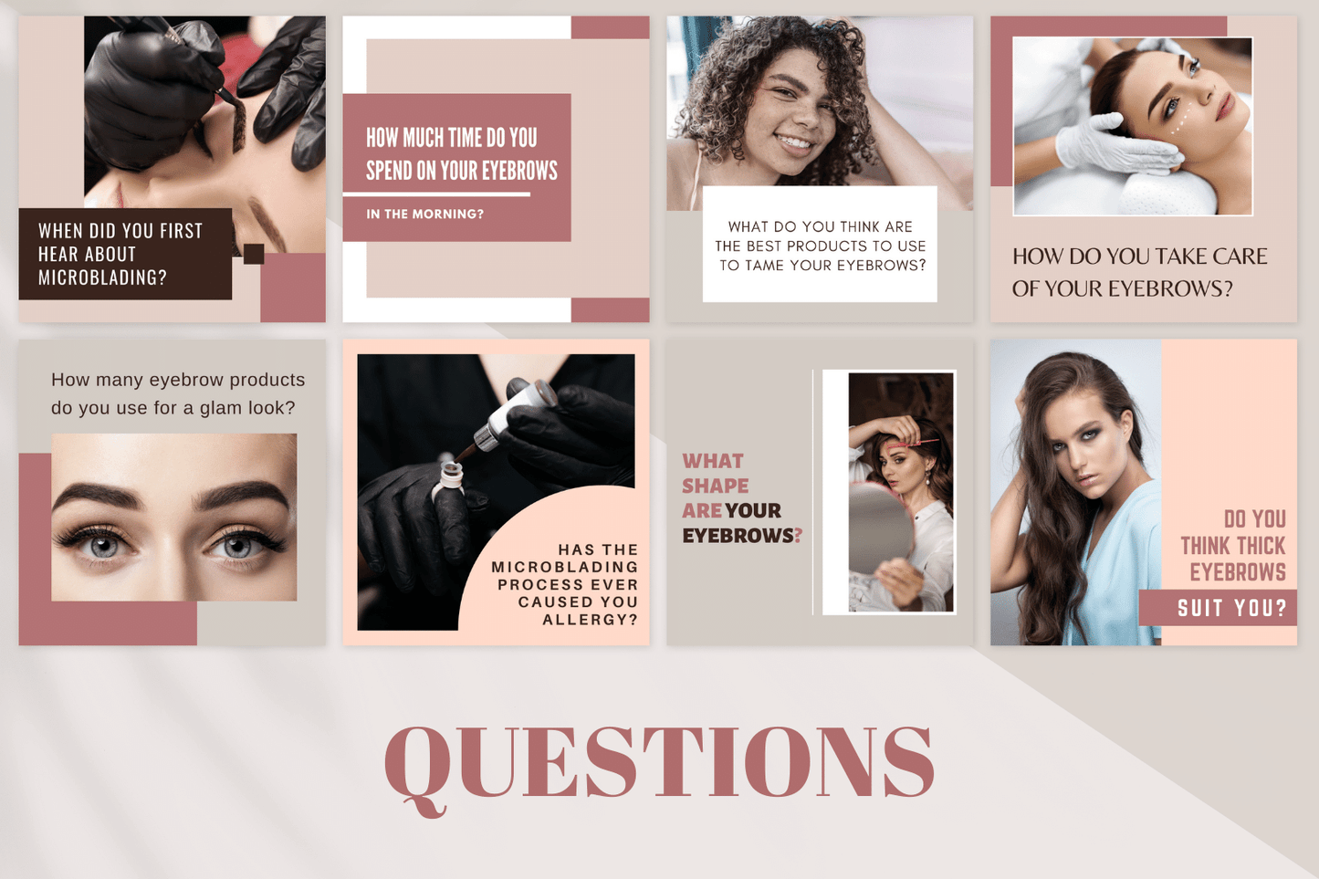 300 Microblading Templates for Social Media