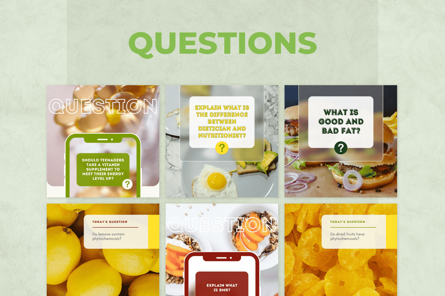 400 Nutrition Templates For Social Media