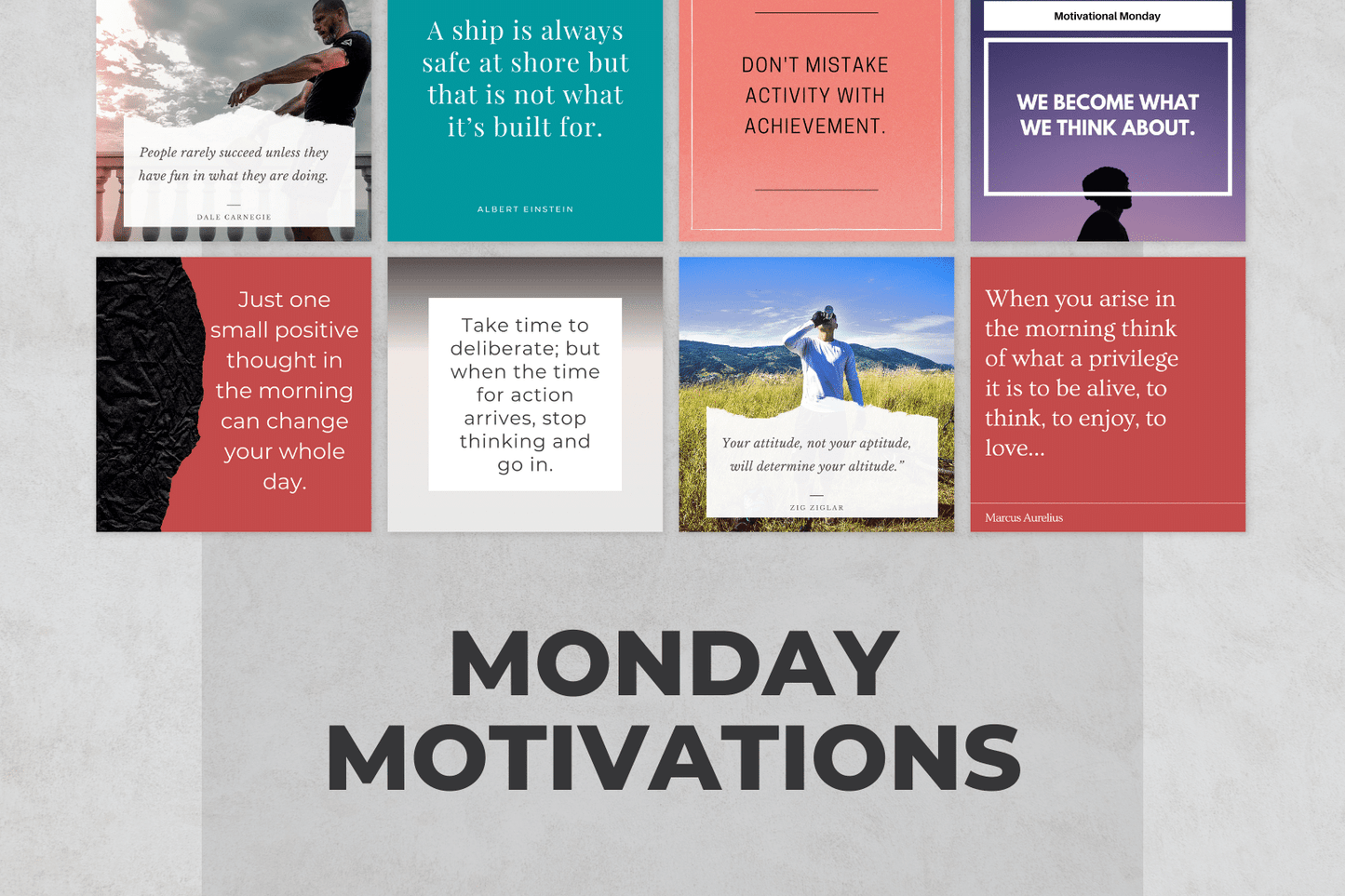 400 Motivation Templates For Social Media